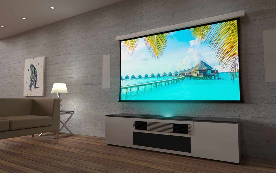 projector in the living room